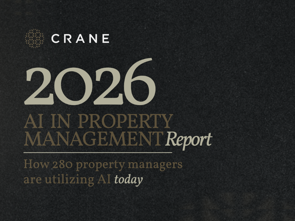 Cover of the Crane AI in Property Management Report